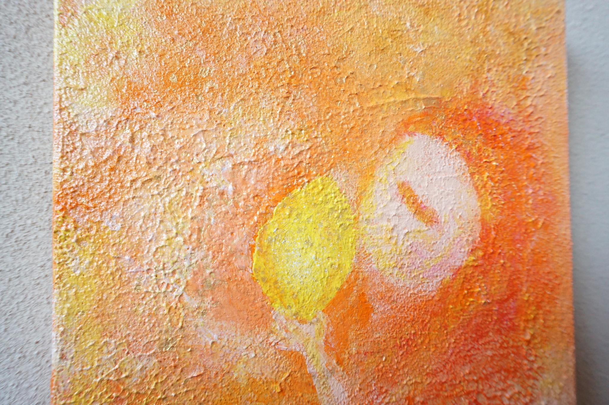 【レモンパイ】＃原画＃イラスト＃ヒーリングアート＃キャンバス＃癒し＃子供＃幸せ＃あたたかい | 2枚目