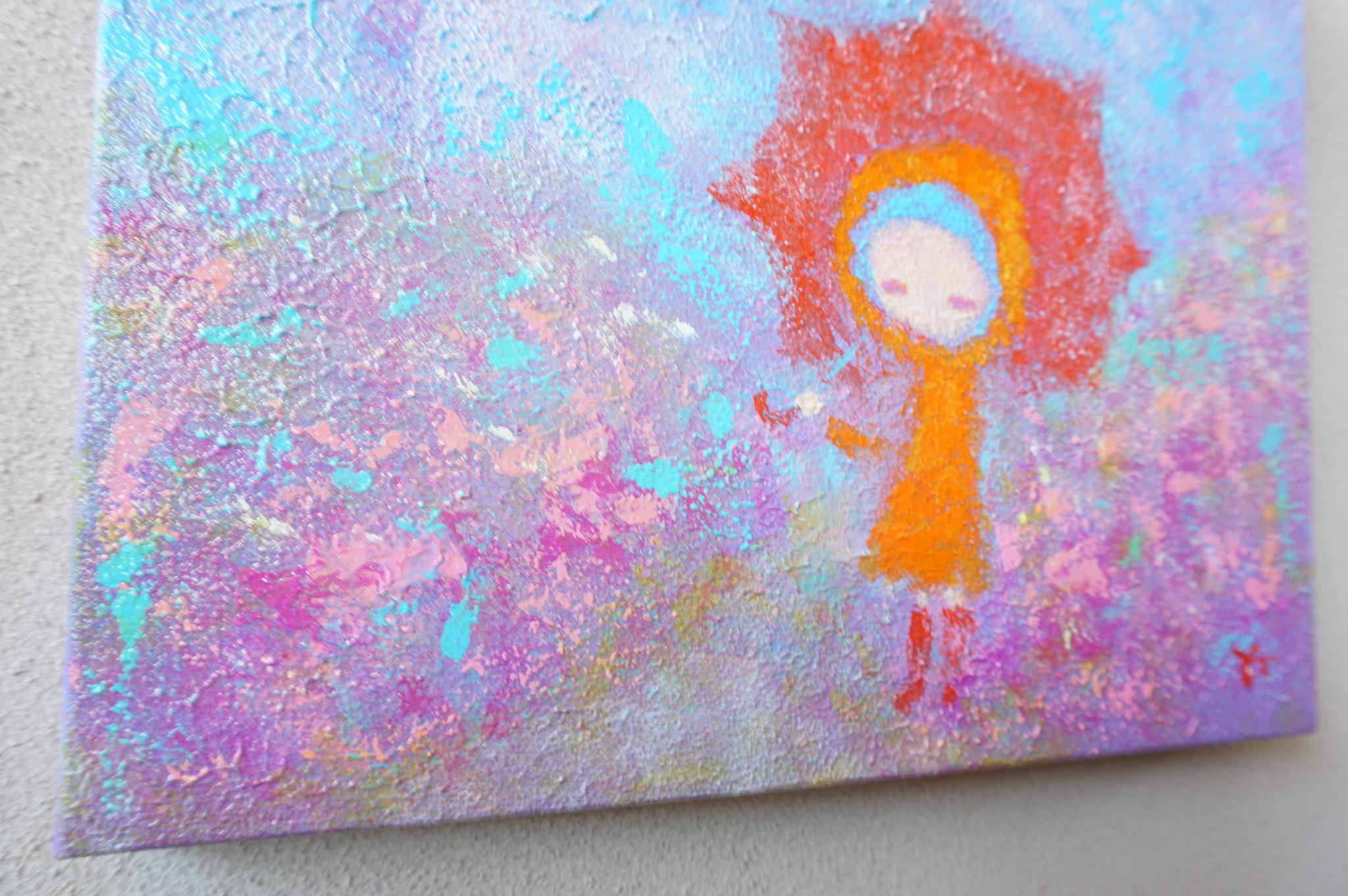【あじさい通り】＃原画＃イラスト＃ヒーリングアート＃女の子＃幸せ＃あたたかい | 4枚目