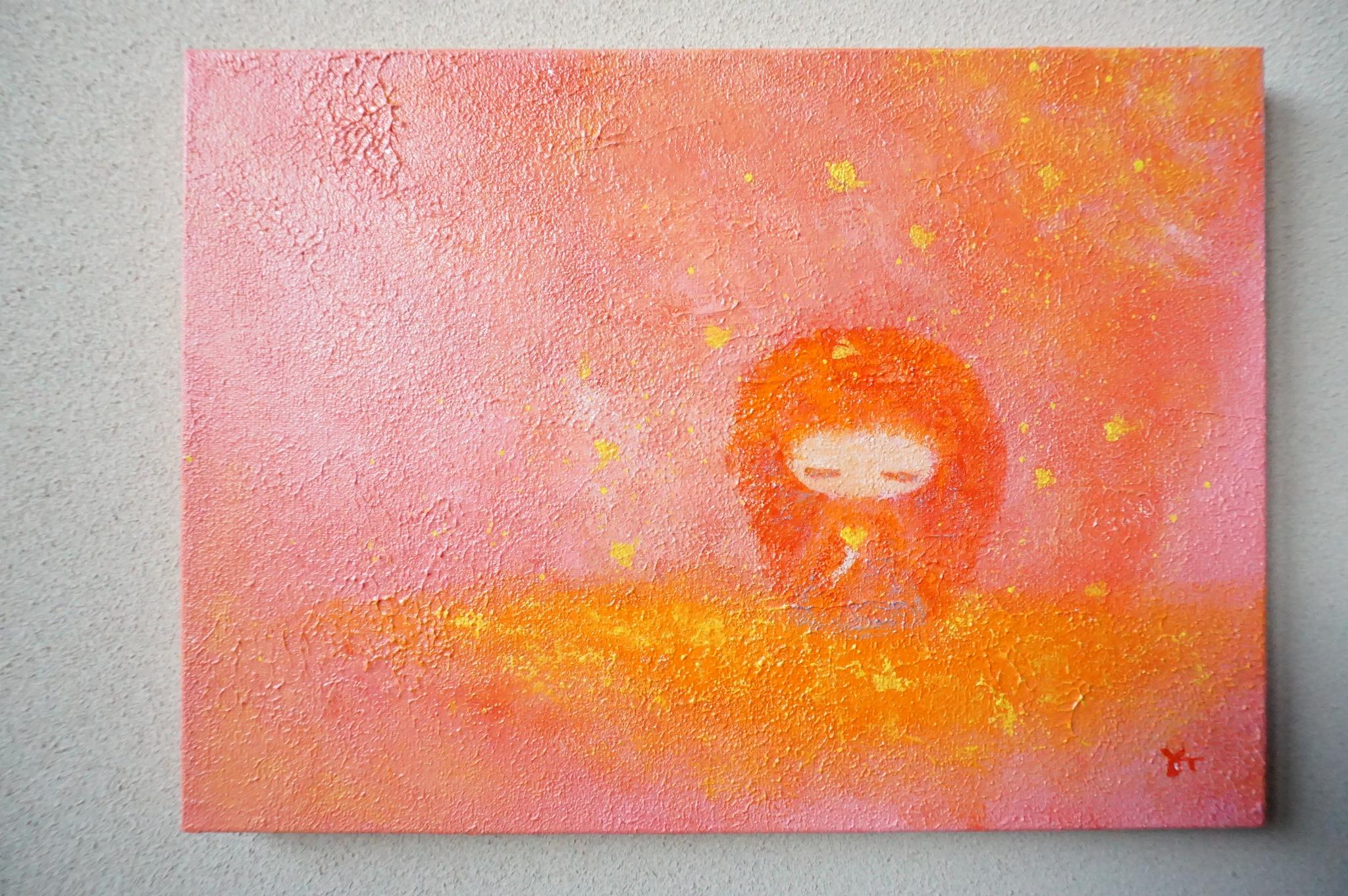 【Gold Heart】原画－キャンバス4号1枚目の画像